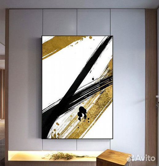 Картина Интерьерная с золотом