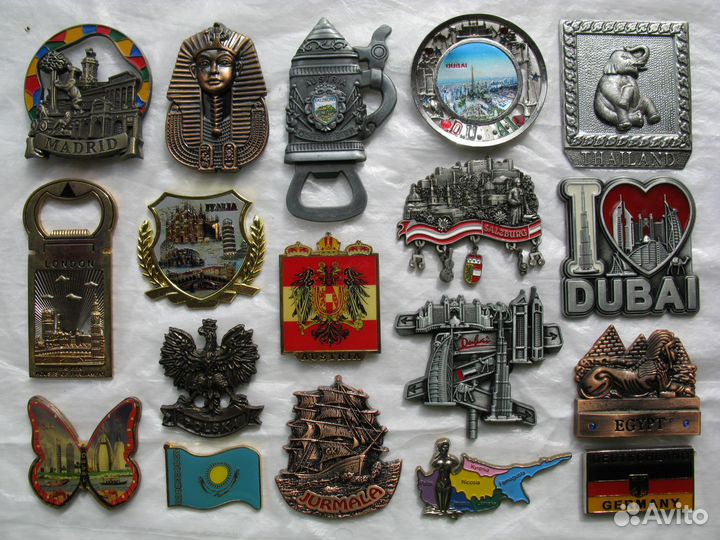 Магниты на холодильник. Часть 2. Зарубежные металл