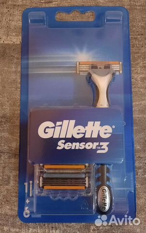 Gillette Sensor 3 бритвенный станок +6 кассет