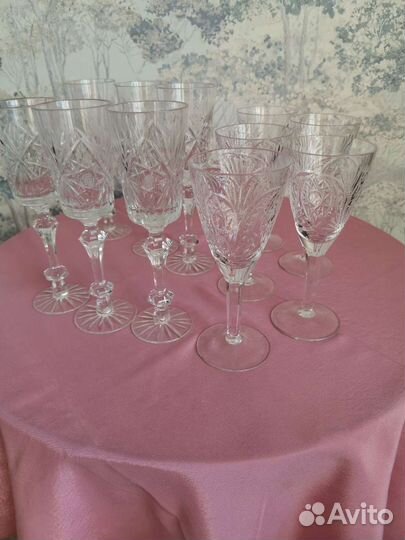 Бокалы хрустальные. СССР