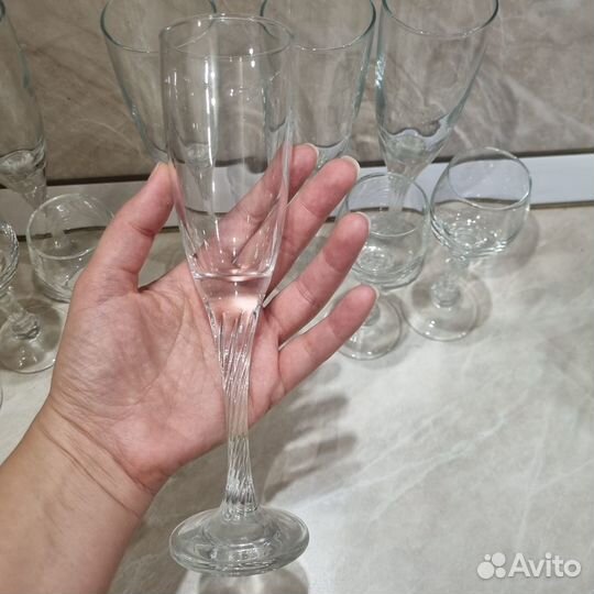 Бокалы рюмки набор, новый