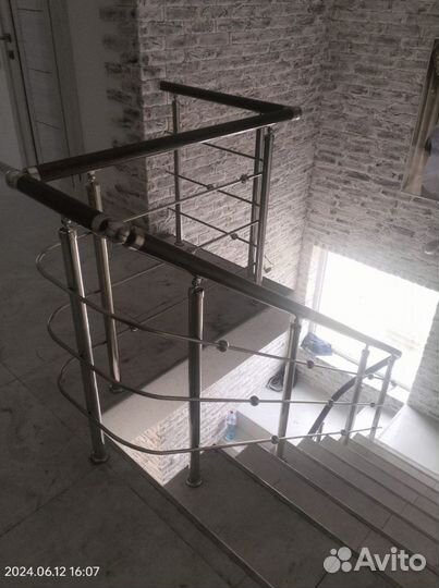 Перила с поручнем пвх