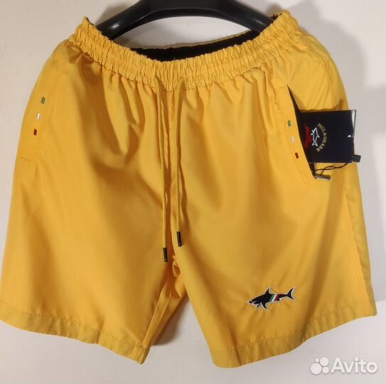 Плавательные мужские шорты желтые