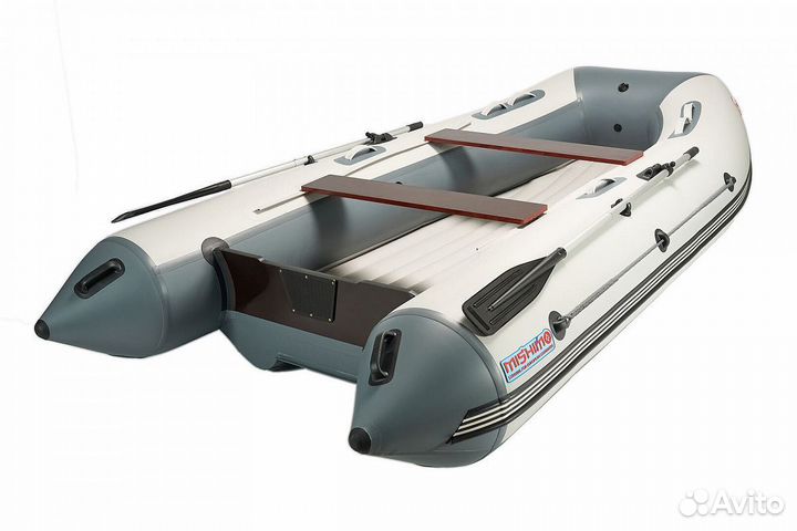 Лодка mishimo lite DF 400 В сером цвете