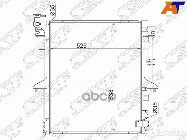 Радиатор Mitsubishi L200 07-16 / Pajero Sport 0