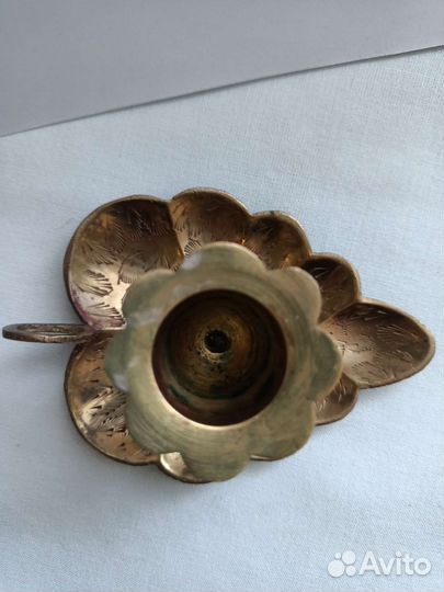 Подсвечник латунь