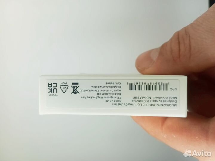 Кабель Apple USB-C to Lightning (1 m) A2561