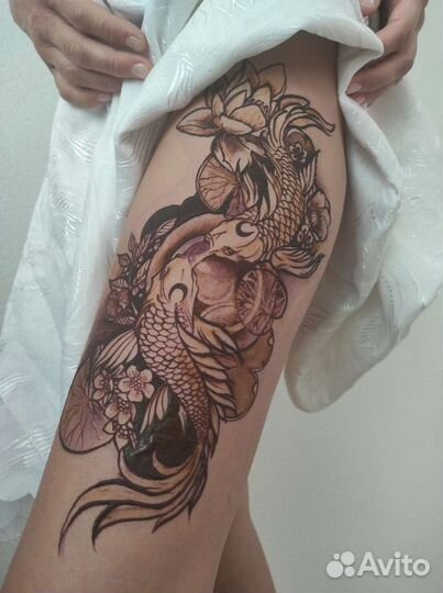 Временные тату хной репетиция тату джагуа мехенди