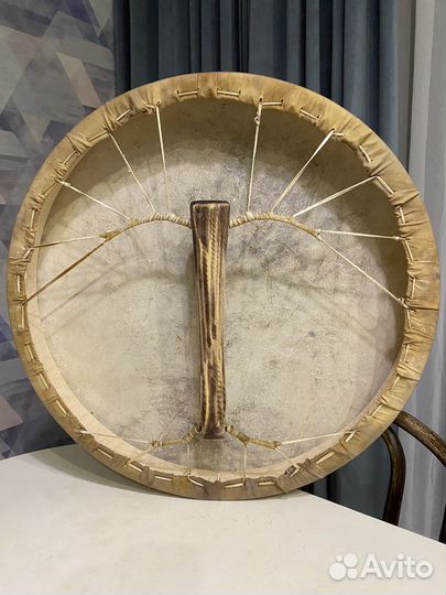 Бубен шаманский с росписью