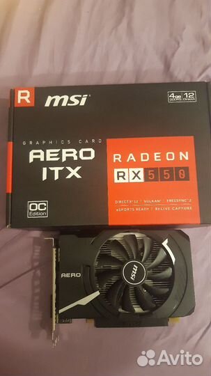 Видеокарта Radeon RX 550 4gb