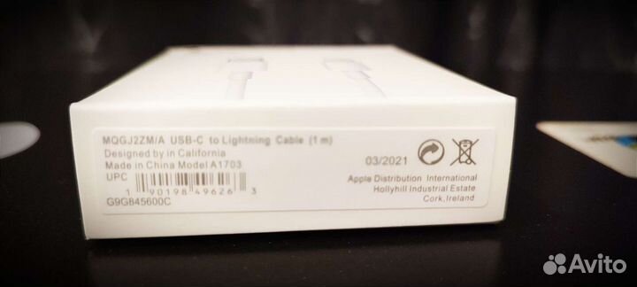 Кабель Apple iPhone Lightning to Type-C (1 в 1, с