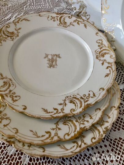 Блюдо, 6 тарелок, соусник. Limoges, Франция