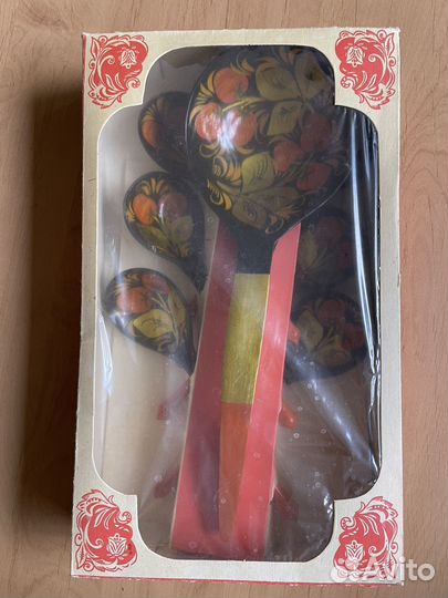 Половник и 6 ложек хохлома