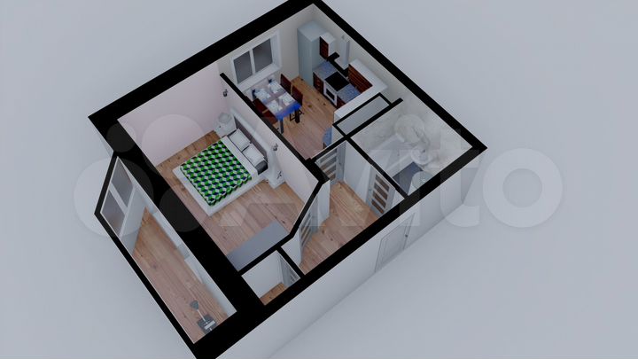 1-к. квартира, 37,8 м², 13/16 эт.