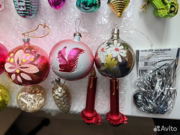 Новогодние елочные игрушки СССР советские