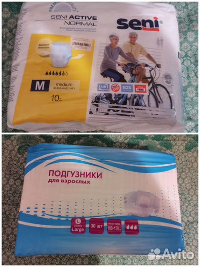 Памперсы для взрослых M, L