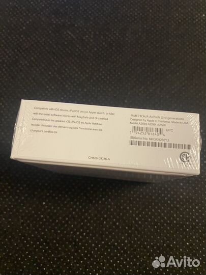 Беспроводные наушники apple airpods 3