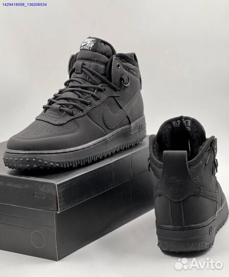 Ботинки Nike Air Force 1 Duckboot (с мехом) (Арт.68937)