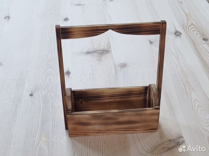 Корзинка деревянная для цветов или подарков