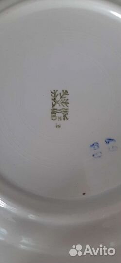 Тарелка СССР, с клеймом, для 2го, 6шт