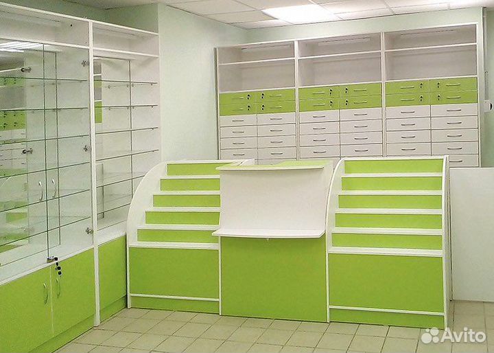 Витрины торговые для аптеки