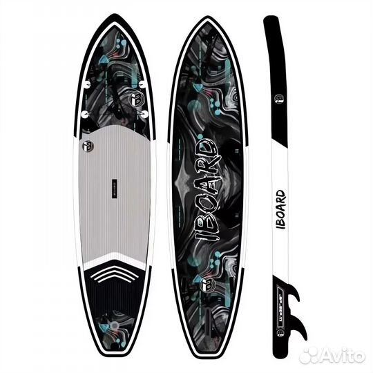 Iboard 11' black waves Sup board Сап доска