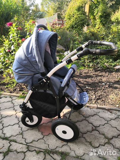 Коляска 2 в 1 Slaro indigo