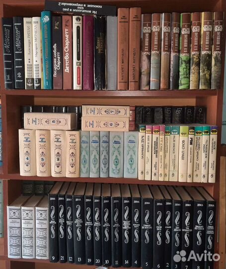 Книги со списком по алфавиту