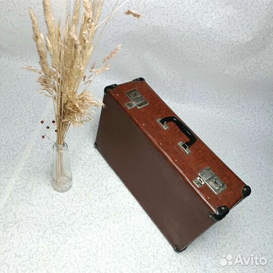 Чемодан СССР ретро фибровый старый коричневый