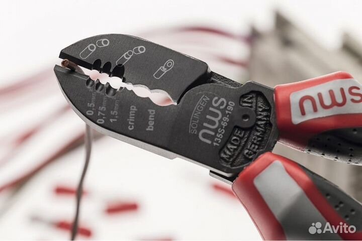 Бокорезы электрика (3 в 1) 190мм NWS