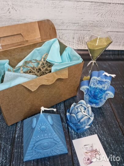 Свечи интерьерные восковые