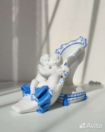 Статуэтка Туфля Ангелы Херувимы Мейсен Meissen