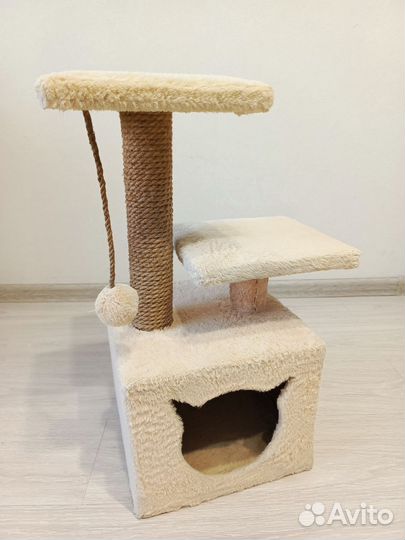Домик для кошки с когтеточкой
