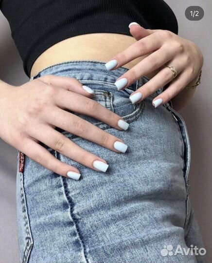 Маникюр, укрепление гелем, наращивание