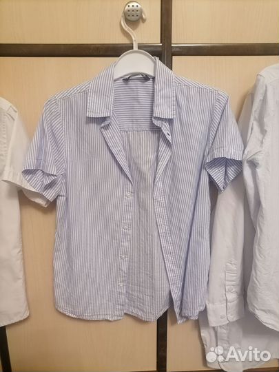 Рубашки пакетом 140 рр на мальчика 5шт
