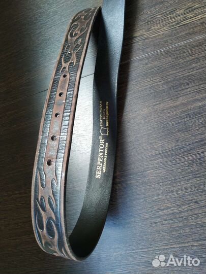 Мужской кожаный ремень