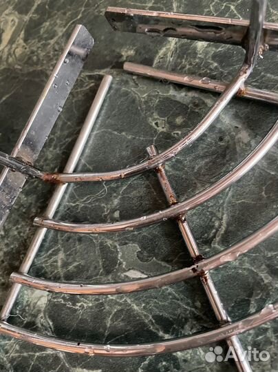 Полка на рейлинг угловая разборная