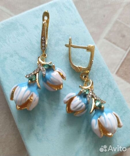 Подснежники, серьги новые