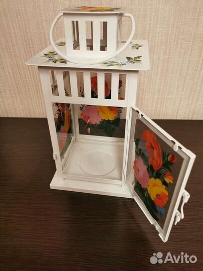 Фонарь уличный с Жостовской росписью