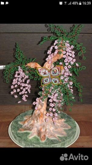 Деревья из бисера ручная работа