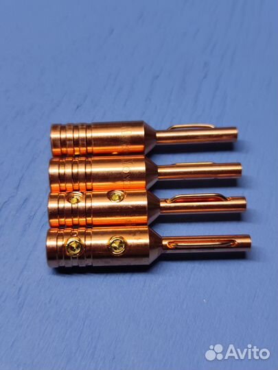 Аудио разъёмы бананы Monosaudio Hi-End