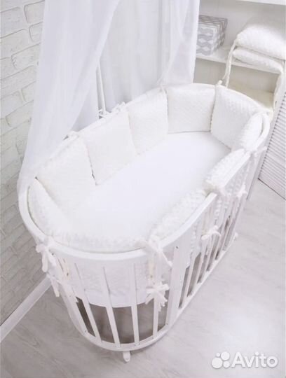 Бортики в детскую кроватку (подушечки)