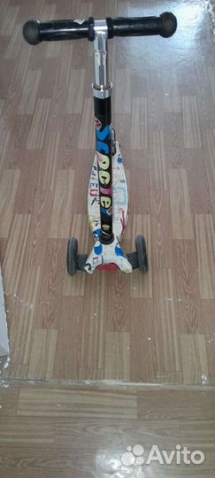 Самокат детский трехколесный бу