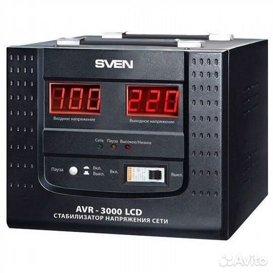Стабилизаторы напряжения sven AVR-3000 и 5000 LCD