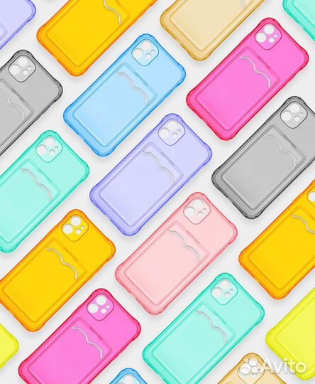 Чехол на iPhone (7-14pro max) Много цветов