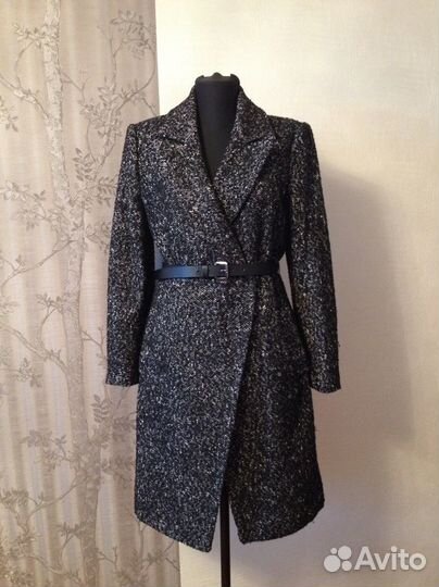 Пальто с ремнем 46