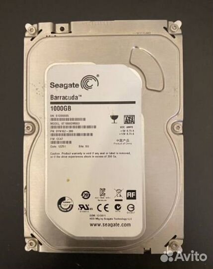 Жесткий диск Seagate Barracuda 1 тб ST1000DM003