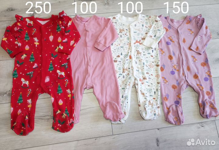 Комбинезоны 5шт слип 68 -74