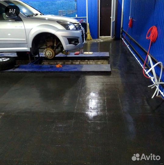 Модульный пол для гаража