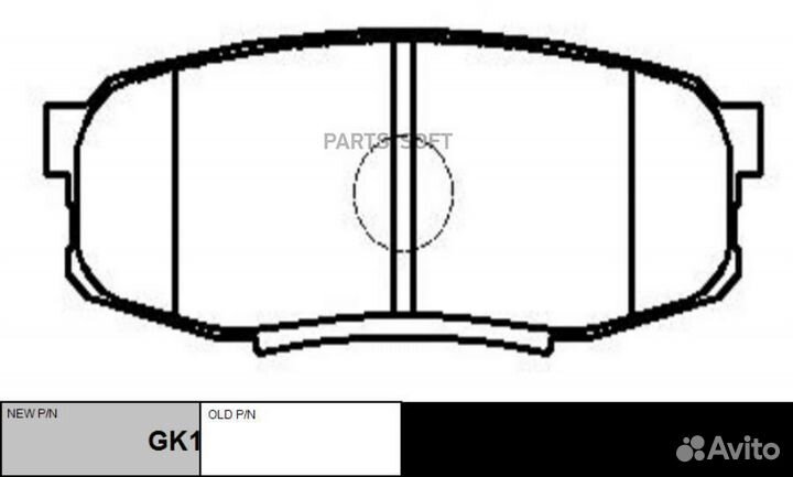 CTR CKT-62 Колодки торм.задн. (новый арт. GK1076)